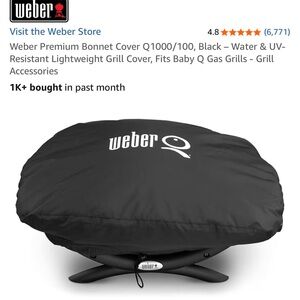 Weber Premium Grill Cover Q100 /Q1000